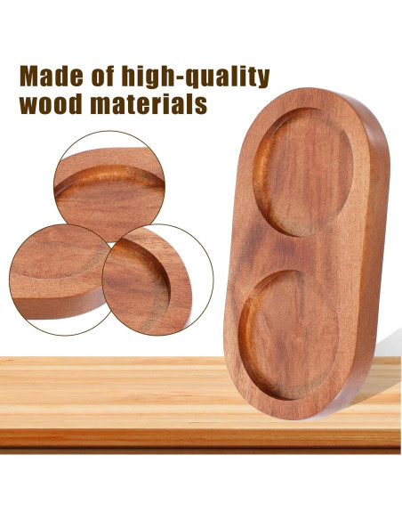 Bandeja de Madera para Molinillos de Sal y Pimienta FdcLixuvol