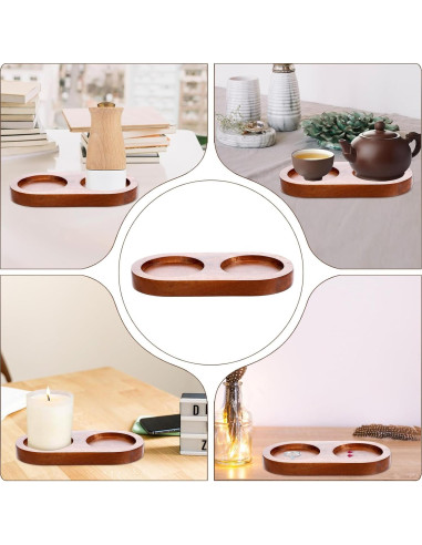 Bandeja de Madera para Molinillos de Sal y Pimienta FdcLixuvol