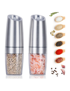 Juego de Molinillos de Sal y Pimienta EasyCom Automático 2 Pzas