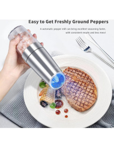 Juego de Molinillos de Sal y Pimienta EasyCom Automático 2 Pzas 2