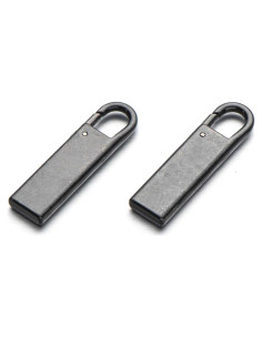 Reemplazo Tirador de Cremallera Zpsolution Metal Negro 2 Pcs