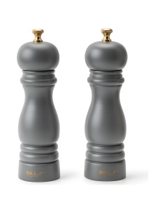 Juego de 2 Molinos de Sal y Pimienta BILL.F 17,78 cm Gris