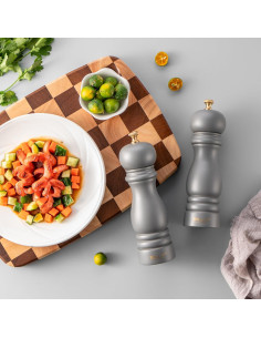 Juego de 2 Molinos de Sal y Pimienta BILL.F 17,78 cm Gris 2