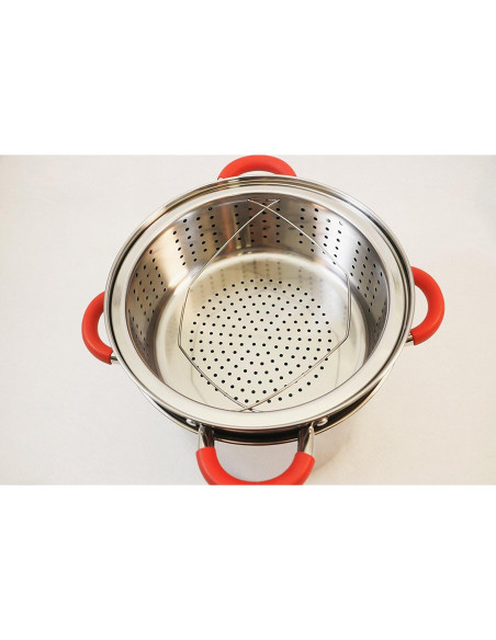 Cocinero Multifuncional ExcelSteel 8 Qt Acero Inoxidable