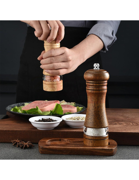 Juego de Molinillos de Sal y Pimienta GZLT 16.5 cm Manual