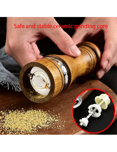 Juego de Molinillos de Sal y Pimienta GZLT 16.5 cm Manual