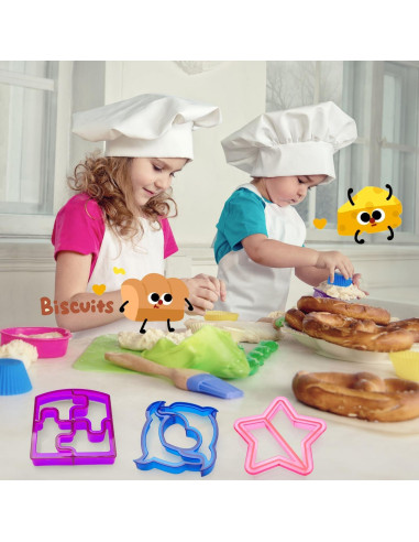 Juego de Cortadores de Sándwich IELEK para Niños - 10 Formas