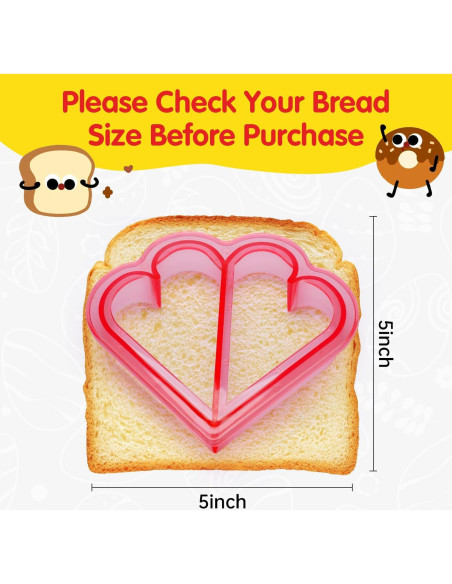 Juego de Cortadores de Sándwich IELEK para Niños - 10 Formas