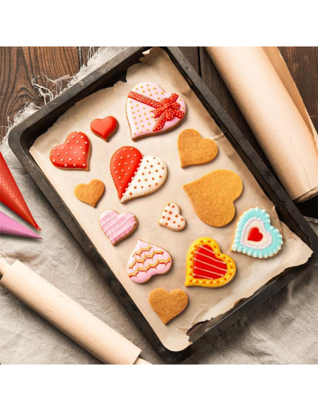 Juego de Cortadores de Galletas Corazón KELOFKO - 7 Piezas