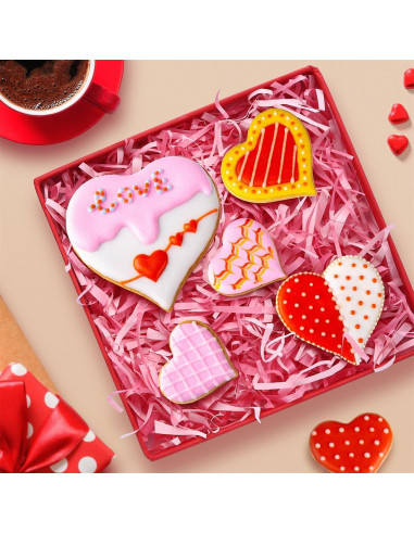 Juego de Cortadores de Galletas Corazón KELOFKO - 7 Piezas