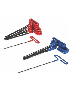 Juego de Llaves Hexagonales T-Handle Titan 14 Piezas SAE y Métrico