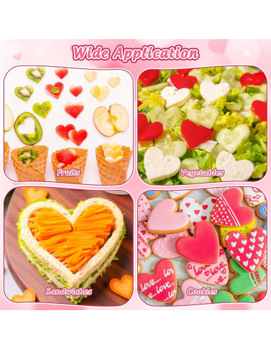 Juego de Cortadores de Galletas Corazón 19 Pcs Lezmarket