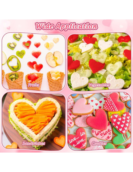 Juego de Cortadores de Galletas Corazón 19 Pcs Lezmarket