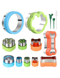 Juego de Cortadores de Galletas Perro 4 Huesos 4 Huellas