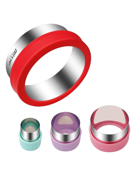 Juego de Cortadores de Galletas Redondos ALLTOP - 4 Tamaños