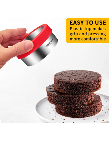 Juego de Cortadores de Galletas Redondos ALLTOP - 4 Tamaños