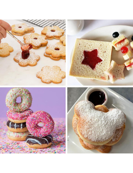 Juego de Cortadores de Galletas Redondos ALLTOP - 4 Tamaños