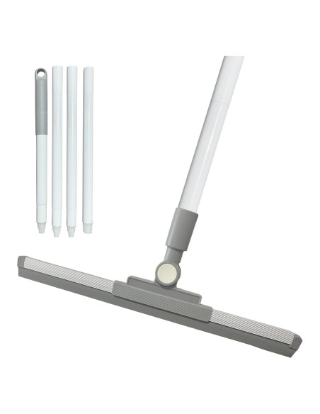 Escoba de Goma BSMstone con Mango Largo 132cm para Ducha y Ventanas