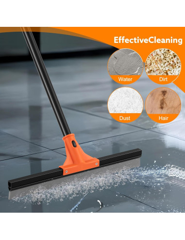 Raspador de Piso Wlich 43 cm Cuchilla Goma Mango 154 cm