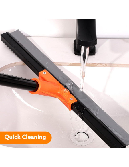 Raspador de Piso Wlich 43 cm Cuchilla Goma Mango 154 cm