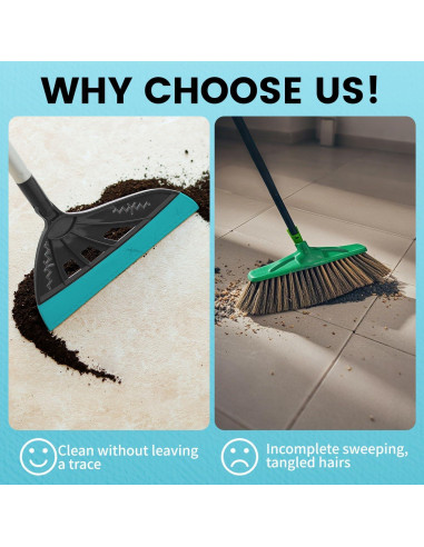 Escoba Mágica de Silicona HOLDSIGN con Mango Ajustable 152 cm