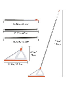 Escoba Mágica Multifuncional Euedue 134,62 cm Naranja 2