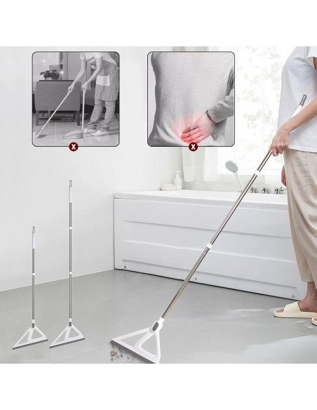 Escoba de Silicona Multifuncional XXFLOWER 139,7 cm Blanca