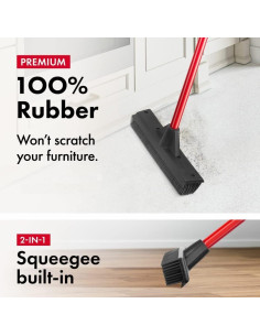 Escoba de Goma Ravmag 55" con Limpiaparabrisas Multiusos 2