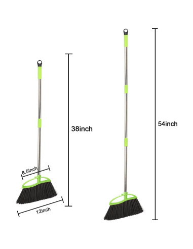 Escoba de Ángulo Dodifker LSB-001 Verde con Cerdas Suaves