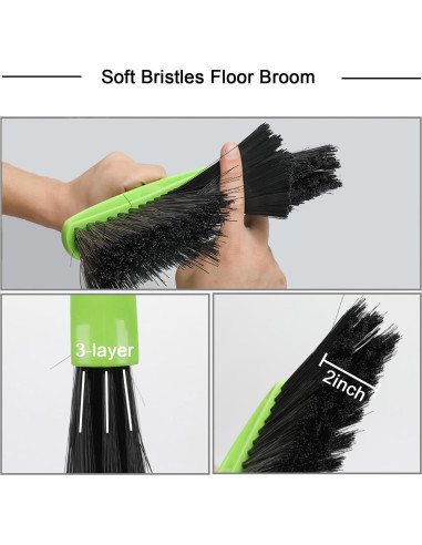 Escoba de Ángulo Dodifker LSB-001 Verde con Cerdas Suaves