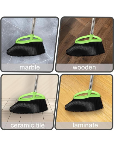 Escoba de Ángulo Dodifker LSB-001 Verde con Cerdas Suaves