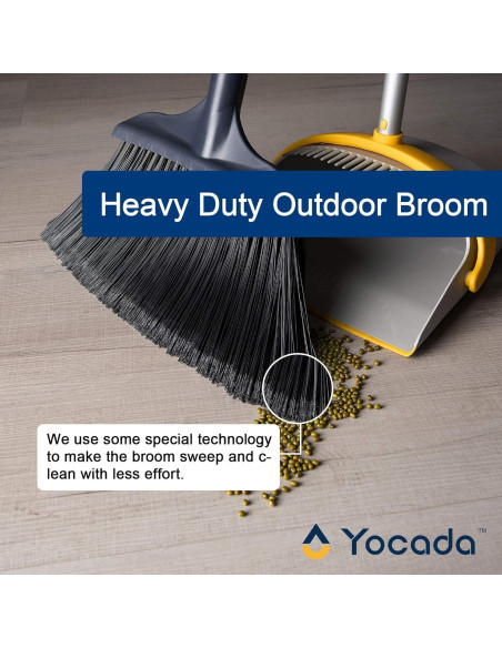 Escoba Yocada Uso Rudo 137 cm Cerdas Nylon Amarilla