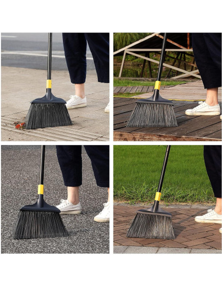 Escoba Yocada Uso Rudo 137 cm Cerdas Nylon Amarilla