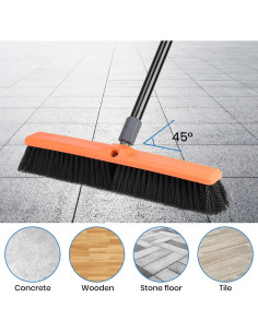 Escoba Push TreeLen 45.72 cm Multi-Superficie Alta Resistencia 2