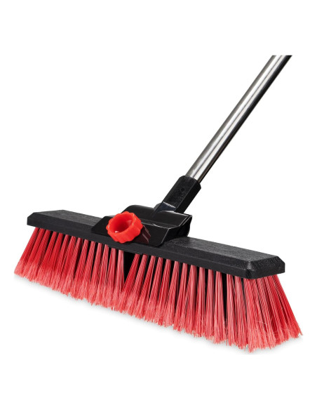 Escoba de Empuje YACASA 53" Mango Inoxidable 45,72 cm