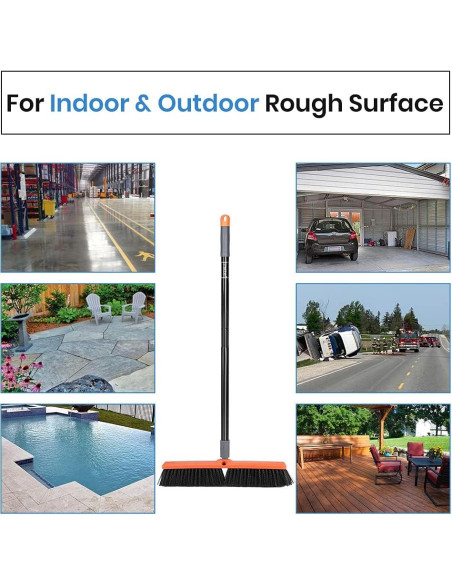 Escoba Push TreeLen 45.72 cm Multi-Superficie Alta Resistencia