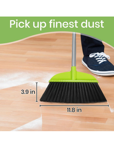 Escoba de Piso KalTell Verde 139,7 cm para Limpieza Interior