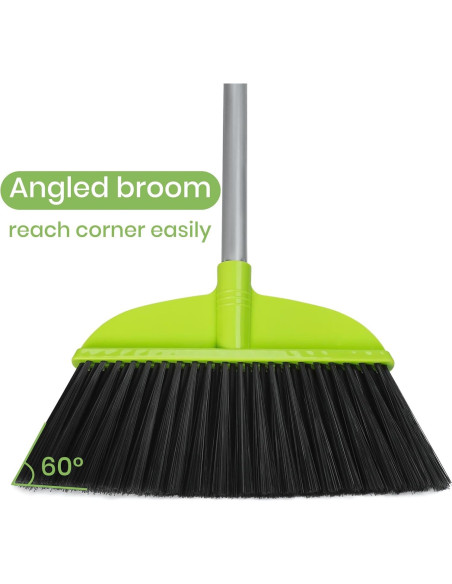 Escoba de Piso KalTell Verde 139,7 cm para Limpieza Interior