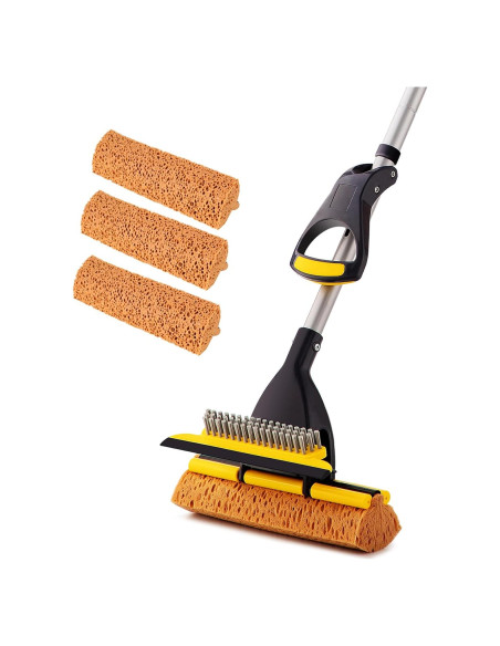 Mopa de Esponja Yocada 3 Cabezas Ajustable 108-132 cm