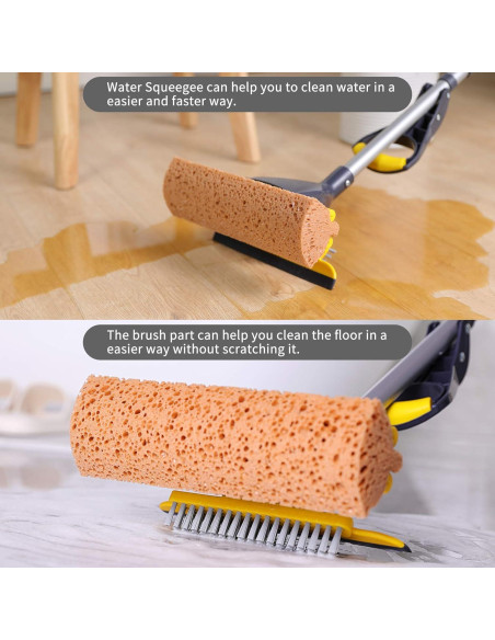 Mopa de Esponja Yocada 3 Cabezas Ajustable 108-132 cm