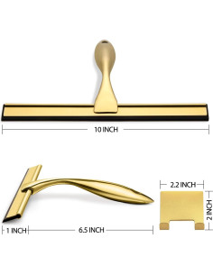 Limpiaparabrisas Multiusos Hiware 25,4 cm Latón Acero Inoxidable 2