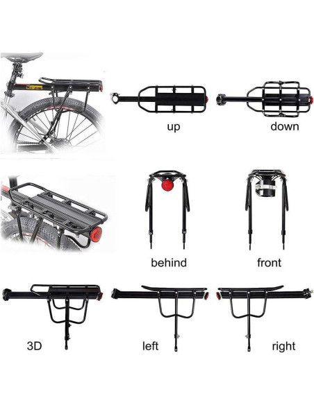 Soporte de Carga Ajustable para Bicicleta West Biking 50kg