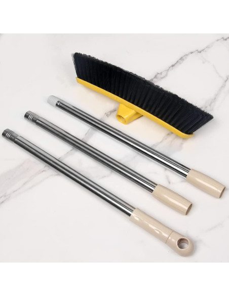 Escoba de Empuje LandHope 120 cm Mango Largo Cerdas Suaves