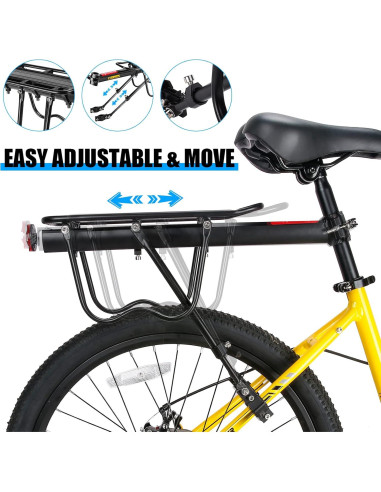 Soporte de Carga Ajustable para Bicicleta West Biking 50kg