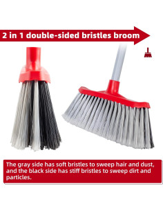 Escoba SDSM Doble Cara 129,54 cm para Interior y Exterior 2