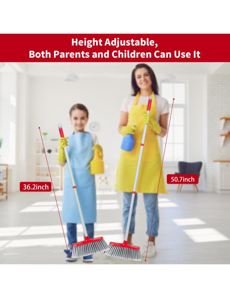 Escoba SDSM Doble Cara 129,54 cm para Interior y Exterior