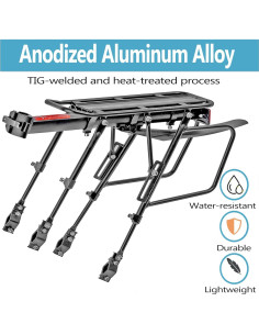 Portabicicletas Trasero YONTUO BCR06 140.61 kg Ajustable 2