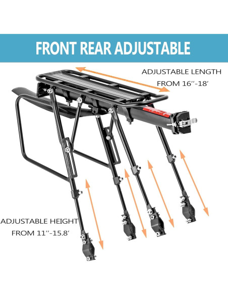 Portabicicletas Trasero YONTUO BCR06 140.61 kg Ajustable