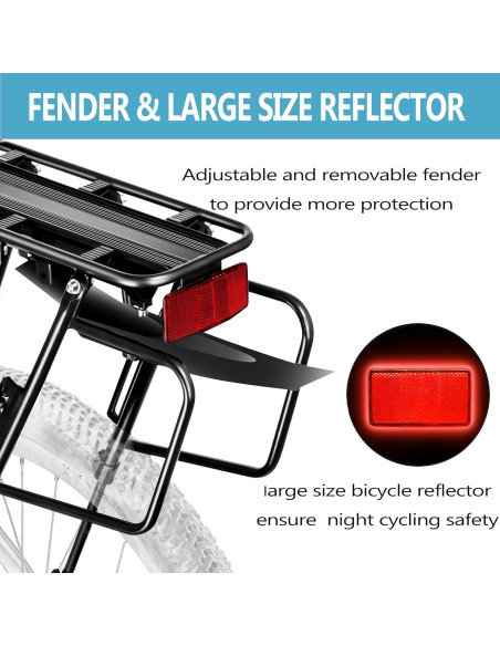 Portabicicletas Trasero YONTUO BCR06 140.61 kg Ajustable