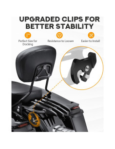 Soporte de Equipaje PBYMT para Harley Touring 2009-2024 Negro 2